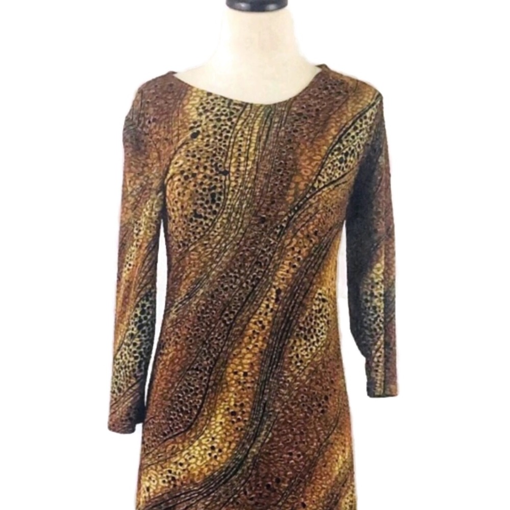 Mixed Animal Print Jersey Dress by Citiknit
